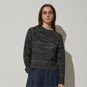 Rachel Comey Black & Gray Marled Crewneck Sweater